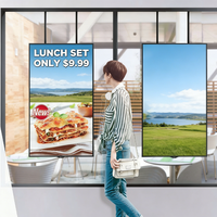 Kios Iklan LCD Layar Sentuh Android Dua Sisi 43 Inci dengan Kecerahan Tinggi dan Animasi, Digital Signage Berdiri Lantai