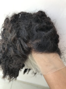 Proveedor brasileño crudo Densidad de visón crudo 180% Cabello virgen brasileño Pelucas rizadas Rizado profundo Rizado Peluca con malla frontal rizada - Product Image 4