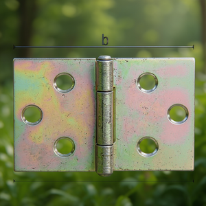 100x150mm Steel Galvanized Broad GAH Yellow Zinc Alloy <b>Door</b> & <b>Window</b> <b>Hinge</b> with 100x150mm Stahl Roh Galv. Gelb Verz. Ausfhrung - Product Image 3