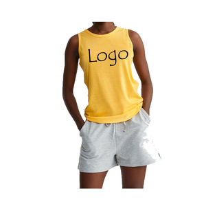 Latest Style Knitted Plus Size Custom Fit Women's Muscle <b>Tank</b> <b>Top</b> 85% Polyester 15% Spandex Customized Logo Women Jogging Wear - Product Image 6