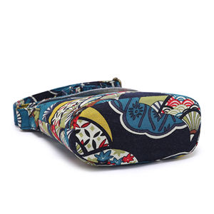 Flap Foldable <strong>Ethnic</strong> Bohemian Vintage Floral Print Women's Canvas Crossbody <strong>Bags</strong> - Product Image 4