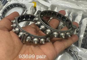 Brazalete de aspecto plateado de latón puro para fiesta, pulsera oxidada de tamaño libre que se puede abrir, producto a granel hecho a mano ajustable - Product Image 6