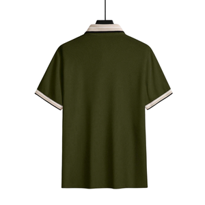 Camisa Polo Sólida para Hombre, Manga Corta, Cuello Casual, Cierre de Botones, Corte Regular, Uso Diario de Verano, Ropa Clásica de Moda - Product Image 2