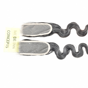 Venta al por mayor Raw 2*6 HD Cierre de encaje BodyWave Cabello brasileño para mujeres negras Templo natural Extensiones de cabello humano vietnamita - Product Image 1