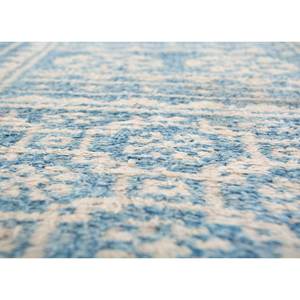 พรมขนสัตว์คิลิมทำมือ Nayaab ขนาดใหญ่ 9x12 ฟุต สีน้ำเงิน ทอลายเรียบ ลายเรขาคณิต หนา 10 มม. เหมาะสำหรับทางเข้าบ้านหรือห้องละหมาด - Product Image 3