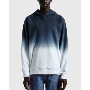 OEM personalizado más tamaño de los hombres sudaderas con capucha Casual Tie Dye Logo impresión Jogging sudadera invierno Sherpa DDP envío - Product Image 1