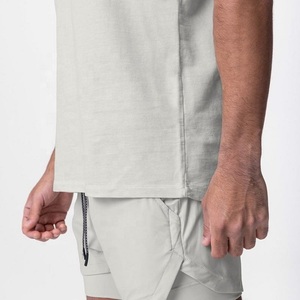 NUEVA Camiseta de Manga Corta para Hombre, 2026, al por Mayor, Personalizada, de Alta Calidad, Talla Grande, Blanca, de Algodón/Fibra de Bambú, Cuello Redondo, Patrón 3D, Secado Rápido - Product Image 3
