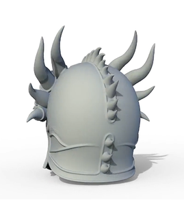 राक्षस खोपड़ी का हेलमेट i डार्क फंतासी 3 डी मुद्रित मास्क, कोस्प्ले मॉडल, होलोलीन पोशाक/अनुकूलन हाथ से चित्रित - Product Image 6