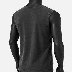 Camiseta sin mangas vintage para hombre, con estampado gráfico personalizado, de algodón, para gimnasio, estilo urbano, tipo muscle fit - Product Image 6