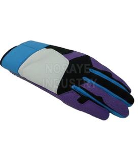 Gants de frappe de baseball professionnels 100 % cuir de vachette, avec logo personnalisé sur la paume, fermeture auto-agrippante, durables, tous coloris, design varié - Product Image 3
