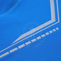 Camisetas de Compresión Tejidas para Hombre, Transpirables, de Secado Rápido, Ecológicas, de Spandex/Poliéster, Manga Larga, Cuello Redondo, para Fitness