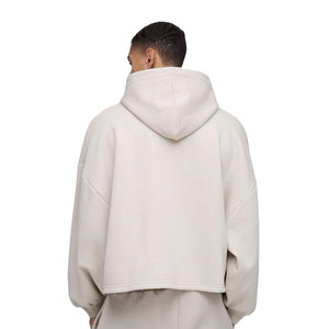 Zip Up personnalisé poids lourd surdimensionné 100% coton vierge polaire Streetwear pull à capuche pour hommes nouveaux sweats à capuche tendance - Product Image 4