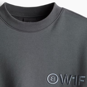 Sweat-shirt pour homme en mélange de coton de haute qualité, col rond, style décontracté, couleur et logo personnalisables, pour l'hiver, effet délavé - Product Image 6