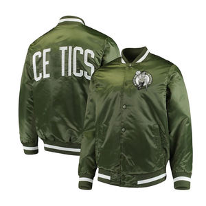 Mannen Atletische Sport Voetbal Satijnen Jassen <span class=keywords><strong>Custom</strong></span> Ontwerp Volledige Mouw Amerikaanse Honkbal Bommenwerper Varsity Jassen