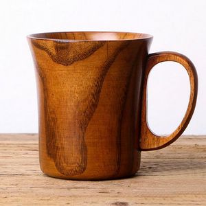 100% tasse en bois naturel pour bière et barware et dessus de table avec poignée tasse à bière tasse à café à boire à la main - Product Image 4