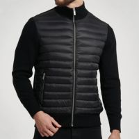 Blouson Bomber en Toile Noire Personnalisé pour Homme, Logo Avant en Polyester, Printemps, Haute Qualité, Grande Taille, Épais et Chaud