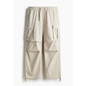 Vente en gros de pantalons cargo décontractés en toile pour hommes, coupe ample, taille moyenne, motif droit de haute qualité, légers - Product Image 1