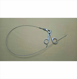 Instrumentos para Cirugía Ósea: Pinza de Agarre Tipo Cocodrilo Flexible Laparoscópica de Acero Inoxidable 5FR X60cm, Set de Instrumentos Eléctricos - Product Image 1