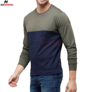 Sudadera de manga larga para hombre con servicio OEM con diseño de cuello redondo Logotipo personalizado impreso en diferentes colores Nuevo último estilo - Product Image 2