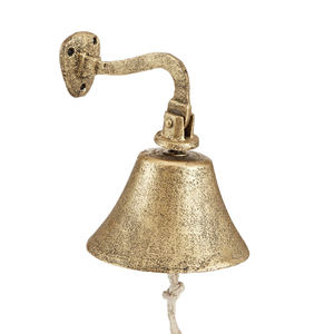 โลหะเงินโบราณเรือเหล็กล้อระฆังมือ - Product Image 6