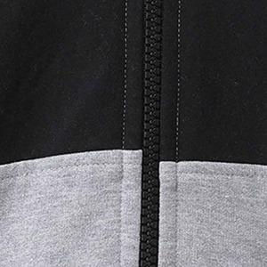 Sudadera con capucha con cremallera personalizada para hombre, sudaderas con cremallera negra, ropa de calle transpirable de lana de algodón 100%, sudadera básica con capucha 2026 - Product Image 6