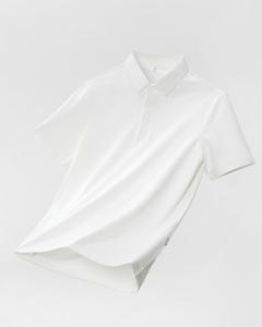 Polo informal para hombre, malla de enfriamiento antibacteriana 7A para ropa de verano con decoración de botones, polos - Product Image 4