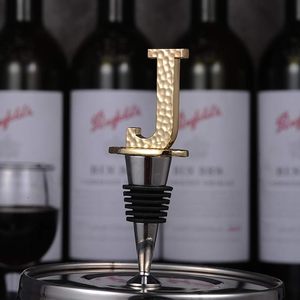 Gold Letter J Prosecco <b>Wine</b> Bottle Stopper Reusable Leak-Proof Accessory With Keep-Fresh Standard Gift for <b>Wine</b> Lovers - Product Image 1