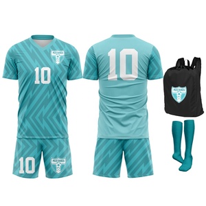 Nuevo Conjunto de Uniforme de Fútbol para Hombre, Diseño Personalizado de la Mejor Calidad, Cuello en V, Pantalón Corto Elástico, 100% Poliéster Transpirable, Entrenamiento OEM - Product Image 3