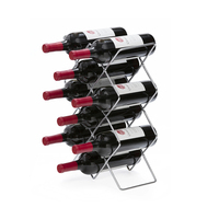 Casier à vin en métal fait à la main stockage de vin présentoirs moderne comptoir porte-bouteille vente chaude accessoires de Bar