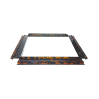 Support de Mahjong de Luxe en Acrylique Motif Tortue Siamese, Mini Porte-Pièces de Mahjong, Ensemble de Voyage de 4 Pièces pour Jeu en Extérieur et Camping