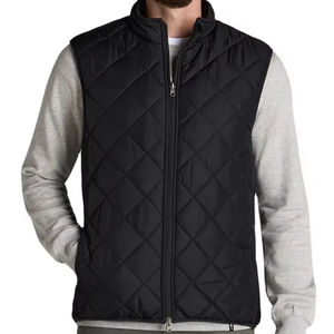 เสื้อแจ็คเก็ตผู้ชายแบบหนา มีฮู้ด ผ้าแคนวาสถักลายควิลท์ ซิปหน้า อุ่น ระบายอากาศได้ดี กันน้ำ กันลม บุขนแกะ เหมาะสำหรับฤดูหนาว - Product Image 1