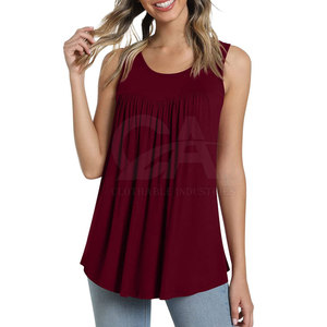 Plus Size Cotton Polyester Made Women Tank <b>Top</b> Hot Selling Low Price Women Tank <b>Top</b> Made in Pakistan - Product Image 1