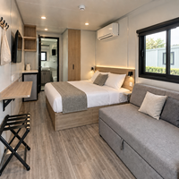 Unité Modulaire Préfabriquée de 20 pieds, Modèle Apple Pod Clubhouse, avec Intérieur Personnalisé, pour Terrains de Golf, Parcs Sportifs et Réception des Membres