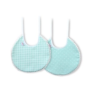 Juego de Pañales BIB 100% Algodón con Flores y Puntos Rosa - Rango de Edad 0-12 Meses (Paquete de 2 Unidades) - Product Image 1