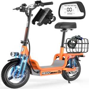 Patinete Eléctrico para Adolescentes, Resistente, con Asiento, 25 MPH, Alcance de 30 Millas, Motor de 720 W, Suspensión Doble, Plegable, Movilidad Eléctrica - Product Image 1