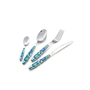 Estilo clásico fabricado en la India a bajo precio cubiertos de acero inoxidable plateado juego de cubiertos de acero inoxidable para restaurante en casa - Product Image 2