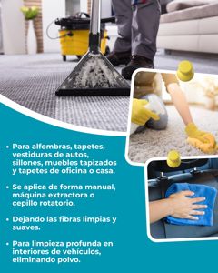 Champú Profesional 4 Lt para Limpieza de Alfombras y Tapicería - Product Image 3