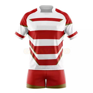 Uniformes de Rugby Más Vendidos con MOQ Bajo - Duraderos, 100% Poliéster, Colores y Tallas Personalizadas, Unisex para Adultos, Secado Rápido, Transpirables, Privados - Product Image 4