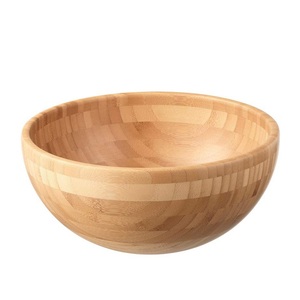 Vaisselle Décor Haute Qualité Qualité Alimentaire Servir Bol À Fruits Arrondi Bol En Bois Portable Conteneur De Nourriture Bol À Fruits En Bois - Product Image 4