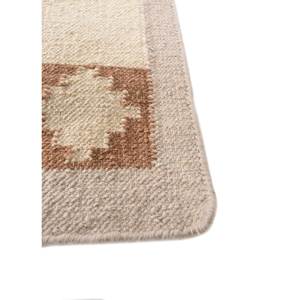 Alhambra Ivory - Alfombras de lana de tejido plano, geométricas, hechas a mano, con diseño de diamante, rectangulares, de yute, para uso doméstico como alfombra de cabecera - Modelo ADWL-13240 - Product Image 4