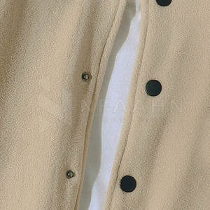 Veste d'hiver pour homme de haute qualité, séchage rapide, doublure en laine, style en similicuir, col montant, style Letterman, avec couleur et logo personnalisables - Product Image 3