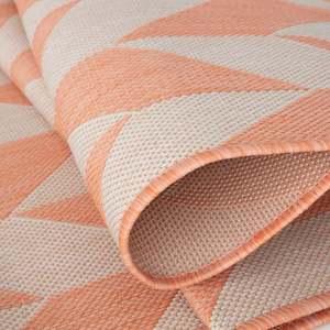 <b>Outdoor</b> Reversible Flat Weave Polypropylene <b>Rug</b> for Indoor <b>Outdoor</b> Travel & Car-Orange - Product Image 3