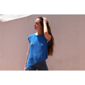 Camiseta de mano BIANCA BLUE para mujer - Product Image 4