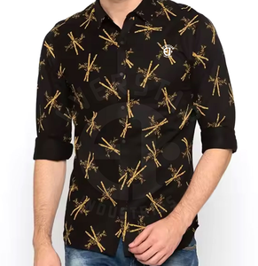 100% Premium hommes Polo chemise à manches longues coton de haute qualité Polo t-shirt avec broderie - Product Image 1