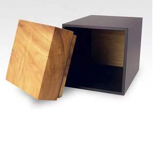 Urne funéraire en palissandre fabriquée à la main 'Wings Life' Design Vase mural à double étage Cendres commémoratives en bois Souvenir pour mariage et funérailles - Product Image 5