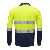Polo de travail de sécurité fluorescent imperméable haute visibilité |   Uniforme en polyester respirant et réfléchissant certifié CE