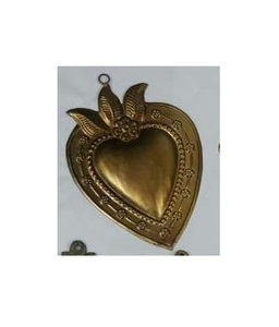 กล่องโลหะรูปหัวใจศักดิ์สิทธิ์สีทองขนาดใหญ่สำหรับตกแต่งบ้าน - Product Image 3