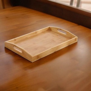 <b>Wooden</b> Rectangular Food Grade Single Storage Tray for Kitchen Bathroom Spice Tableware Beverage Use-Spa Hospitality Gift <b>Basket</b> - Product Image 2