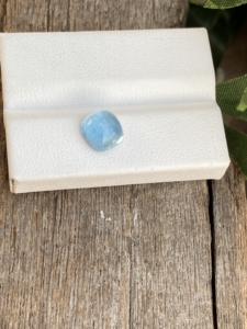 Piedra de cabujones con forma de Cojín cuadrado de Aguamarina de Color superior Natural con piedras preciosas de buen brillo para hacer joyas de 2,08 quilates - Product Image 4