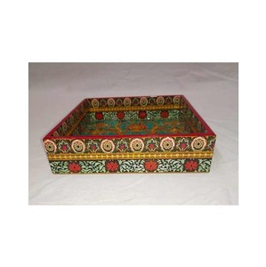 ถาดเสิร์ฟ MDF พร้อม meena งานหัตถกรรมอุปกรณ์โรงแรมขายส่ง - Product Image 1